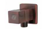 BELAGGIO Rohový ventil štvorhranný 1/2 "x 3/8" - MEĎ, keramický vršok